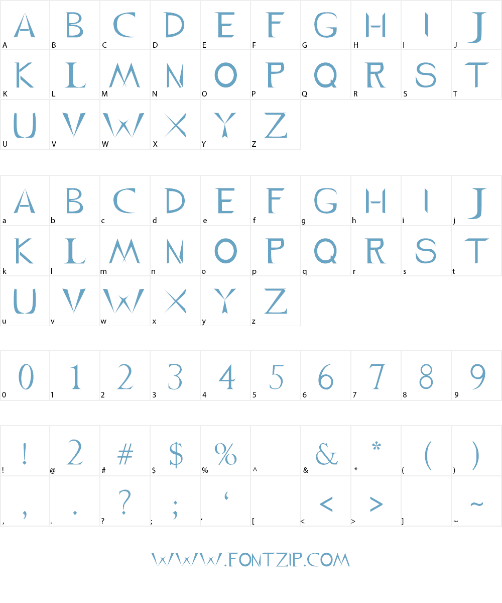 LJ Promise Darck Font Character